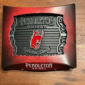 Pendleton Whisky Buckle with Red and Black Design 2025